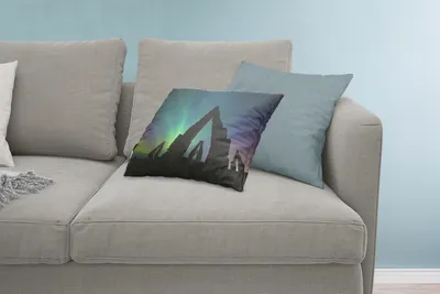 Produktbild von MuchoWow® Zierkissen Sofakissen Wohnzimmer Dekokissen 60x40 cm Nordlichter - Island - Natur - Kopfkissen - Polster mit Foto