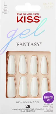 Obrázek produktu pro KISS | Umělé nehty Gel Fantasy FS07C - Růžové - Snadné použití - Rychlý manicure - 28 ks