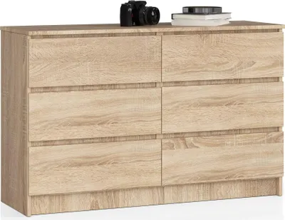 A dresser with six drawers.