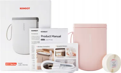 Zdjęcie produktu dla NIIMBOT D11H BEZPRZEWODOWA Drukarka TERMICZNA ETYKIETY NAKLEJKI 300DPI PINK