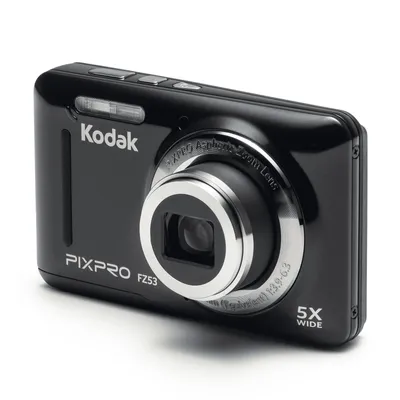 Produktbild von Kodak PIXPRO FZ53, 16 MP, 4608 x 3456 Pixel, CCD, 5x, HD-Ready, Schwarz