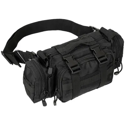 Image de Sac de transport à la hanche et à l'épaule, noir