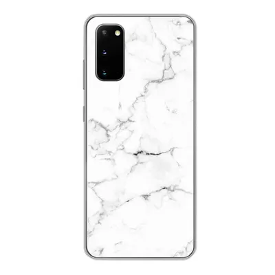 Produktbild von MuchoWow® Handyhülle Schutzhülle Hülle für Samsung Galaxy S20 Marmor - Weiß - Grau - Luxus - Marmoroptik - Strukturiert Silikon Softcase Handy Hülle - Bild
