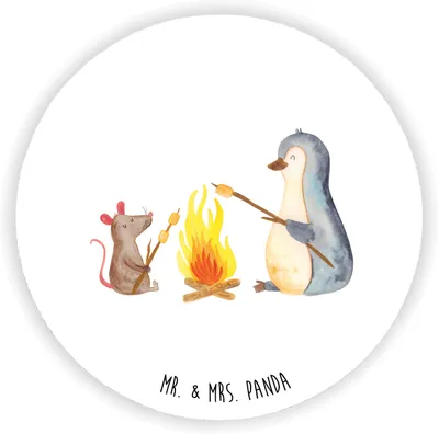 Produktbild von Mr. & Mrs. Panda magnet Pinguin Lagerfeuer - Weiß - Geschenk, Job, Feuer, Magnetpin, Kühlschrankmagnet, Maus, für magnettafel, fotos, kühlschrank, Pinguine