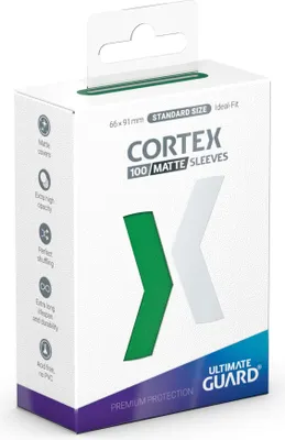 Immagine prodotto di Ultimate Guard Cortex Sleeves Matte Formato Standard 100 Verde