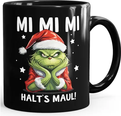 Produktbild von Tasse Weihnachten Mi Mi Mi Halts Maul Geschenkidee Weihnachtsnörgler Weihnachtsmuffel MoonWorks®