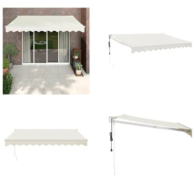 Immagine prodotto di vidaXL Tenda da sole elettrica a manovella crema 3,5x2,5 m - Tenda da sole - Tenda da sole retrattile - Tenda da sole retrattile
