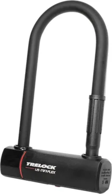 Produktbild von Trelock Bügelschloss mit Halter ZB 401 U5 Mini Flex, 83-178mm, Ø15mm, schwarz