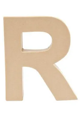 Produktbild von Pappmache Buchstabe 'R' stehend zum basteln kreativ Rico Design Idee