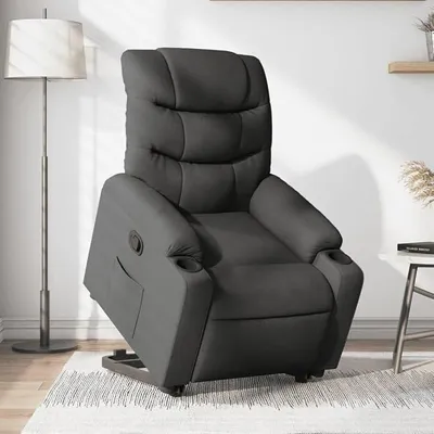 Produktbild von Relaxsessel mit Aufstehhilfe Relaxsessel & -Liegen Relaxsessel Aufstehsessel Relaxsessel Mit Aufstehhilfe Dunkelgrau Stoff - 3206646