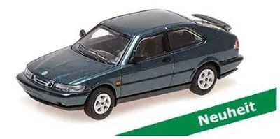 Immagine prodotto di Minichamps 1:87 SAAB 900 TURBO 16S (AERO) COUPÉ - 1987 - VERDE METALLIZZATO