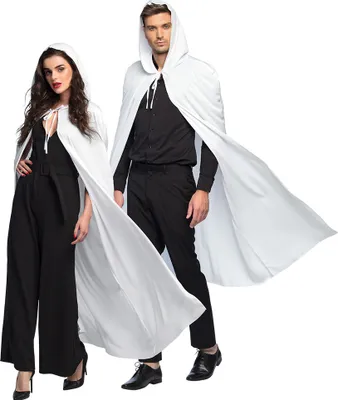 Produktbild von Cape Dusk Teufel Vampir Umhang weiss Karneval Halloween Kostüm 180 cm