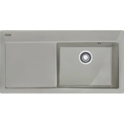 Produktbild von Franke 124.0380.245 Keramikspüle 100 cm Perlgrau Matt Abtropffläche rechts