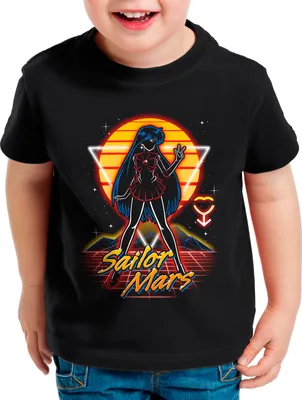 Produktbild von BaumwolleCloud Sailor Mars Kinder T-Shirt anime manga cosplay crystal
