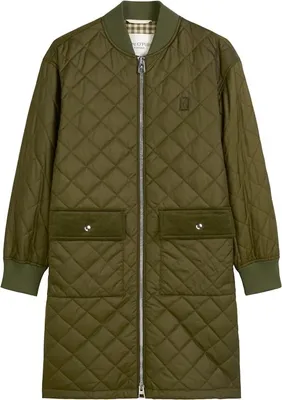 Produktbild von Quilted blouson coat, corduroy deta 490 mossy olive Größe 44
