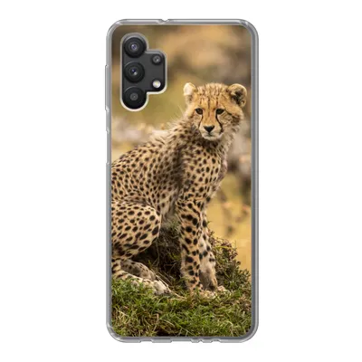 Produktbild von MuchoWow® Handyhülle Schutzhülle Hülle für Samsung Galaxy A32 5G Leopard - Wald - Tier Silikon Softcase Handy Hülle - Softcase