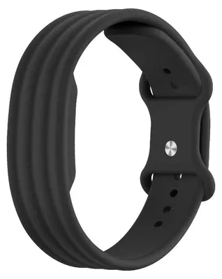 Produktbild von Bandz Silikon-Sportarmband passend für Fitbit Air - Schwarz