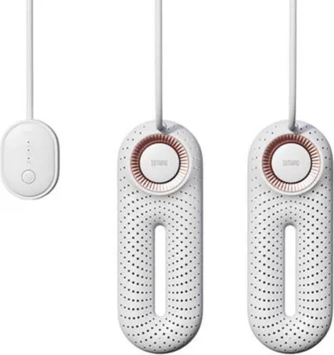 Zdjęcie produktu dla Schuhtrockner in Weiß, beseitigt Bakterien und Gerüche, mit EU-Stecker & Timer