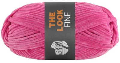 Produktbild von Lana Grossa THE LOOK FINE 50 g feines und samtig weiches Chenillegarn 100 m Farbe 114 - Pink