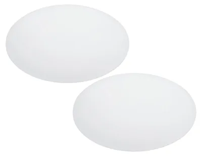 Lampenschirm-Diffusor, 30,5 cm, 2 Stück, 2,7 mm, rund, weiß