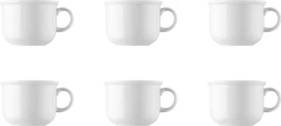 Produktbild von 6 x Kaffee-Obertasse - Trend Weiß - Thomas - 11400-800001-14742 Porzellan Geschirr