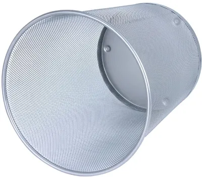 Produktbild von Papierkorb Office 18l silber Packung mit 12 Stück