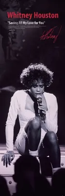 Zdjęcie produktu dla Whitney Houston Kunstdruck Bild - Saving All My Love For You S/W (158 x 53 cm)