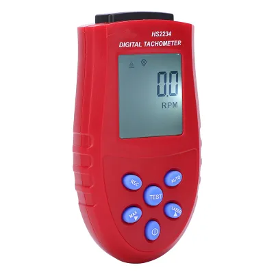 Imagen del producto de Tacómetro digital sin contacto, pantalla digital, velocímetro digital (rojo)