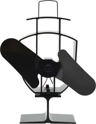 Produktbild von Ofenventilator Wärmebetrieben 2 Blätter Schwarz