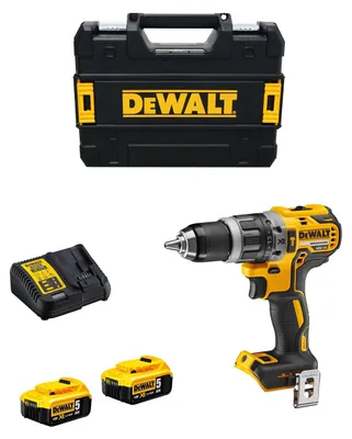 Imagen del producto de Taladro Percutor DeWALT DCD796P2T (2 x 5,0 Ah + DCB115 + TSTAK II)