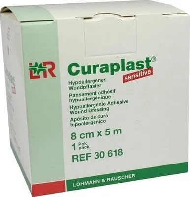 Produktbild von CURAPLAST Wundschnellverb.sensitiv 8 cmx5 m