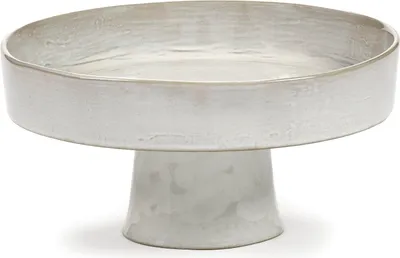 Produktbild von SERAX La Mere Schale auf Fuß, off-white, Höhe: 125 mm, ø: 250 mm