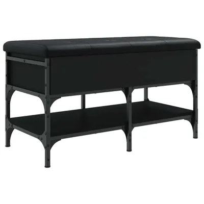 Produktbild von Schuhbank Schwarz 82x42x45 cm Holzwerkstoff
