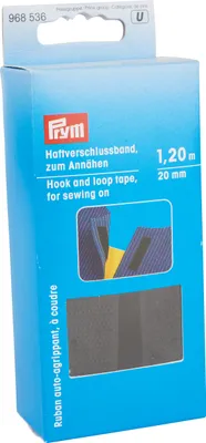 Produktbild von Prym 968536, Saumband, Schwarz, Polyamid, 1200 mm, 20 mm, 1 Stück(e)