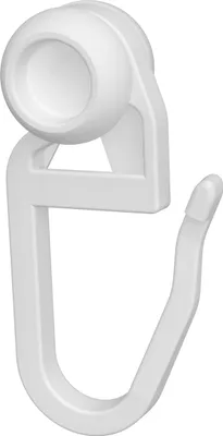 Produktbild von Interdeco Innenlaufrollen / Gardinenrollen mit Faltenhaken für Gardinenschienen, Pack. 100 Stück