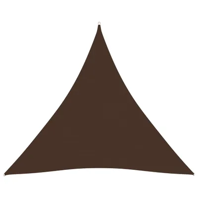 Immagine prodotto di The Living Store Tenda da sole in tessuto Oxford triangolare 3x3x3 m Marrone
