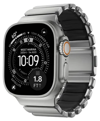 Immagine prodotto di Nomad Stratos Cinturino in titanio per Apple Watch 44 mm / 45 mm / 46 mm / 49 mm Naturale/Nero