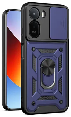 Zdjęcie produktu dla Techsuit CamShield etui z przesuwaną Xiaomi Redmi A7 Pro 4G - niebieskie