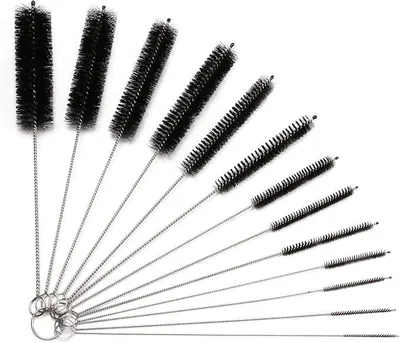 Productafbeelding van PolkaHome® 13-delige nylon borstelset – flessenborstels voor flessen, slangen, buizen, reageerbuizen, mixers, sapcentrifuges en meer