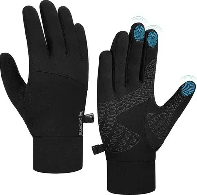 Produktbild von Famanu Touchscreen Handschuhe winddicht und warm - Schwarz