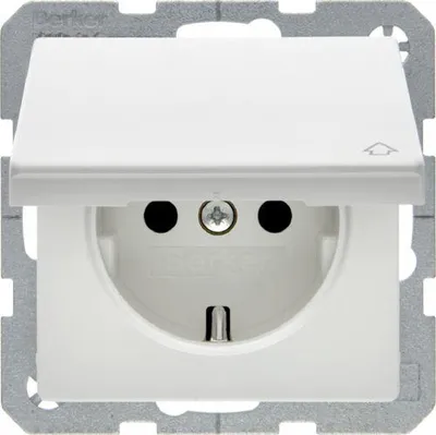 Obrázek produktu pro Berker 47516079, Typ F, Bílá, Termoplastik, IP20, 250 V, 16 A