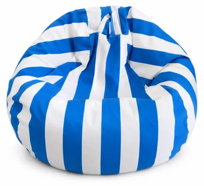 Sitzsack für Kinder, 38 Zoll, Canvas, Aufbewahrung, blau