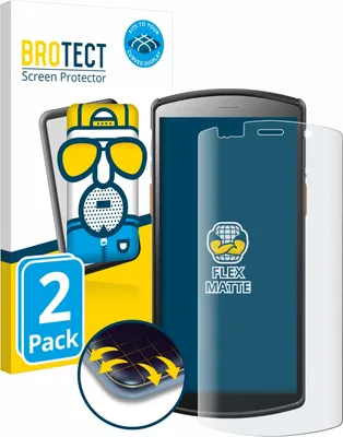 Produktbild von 2x BROTECT Fullscreen Schutzfolie für Urovo DT50 5,7" Displayschutz Folie Fullcover Matt Entspiegelungsfolie