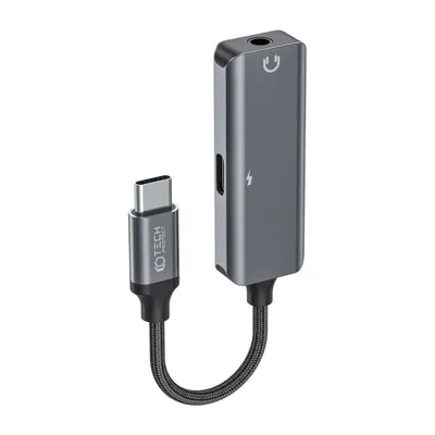 Produktbild von Audio-Adapter USB-C auf 3,5 mm-Miniklinke und USB-C Adapter in Schwarz