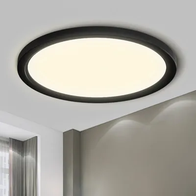 Produktbild von LQWELL Deckenleuchte LED Deckenlampe IP44 spritzwassergesch Badlampe Rund Flach 23W 4000K 2600LM Modern Schlicht Lampe Dünn,für Wohnzimmer , 300*25mm
