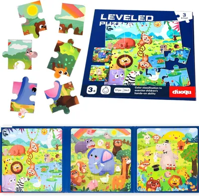 Produktbild von Magnetische Puzzles, 61-teilig, Lernspielzeug für Kleinkinder