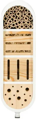 Immagine prodotto di Albergo per insetti in legno - Per api, farfalle e coleotteri - 12,7 x 16,2 x 36 cm