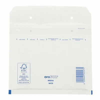 Produktbild von 100x AROFOL CLASSIC Luftpolstertasche  CD 180x165mm für CD/DVD weiß