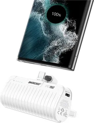 Obrázek produktu pro SKROSS 74797 Power Stand 18,5 W, 5000 mAh, 5000 mAh, bílá - powerbanka a stojánek na smartphone v jednom