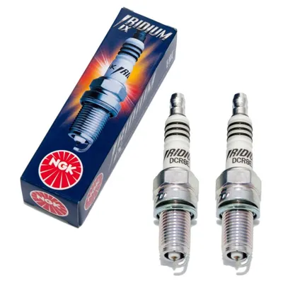 Image de NGK Jeu de bougies d'allumage 2x DCR8EIX bougie d'allumage iridium antiparasitée, 19,0mm filetage long Ø 12,0mm, 3606 compatible avec